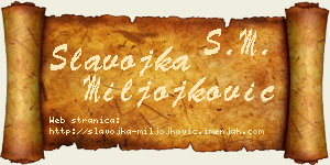 Slavojka Miljojković vizit kartica